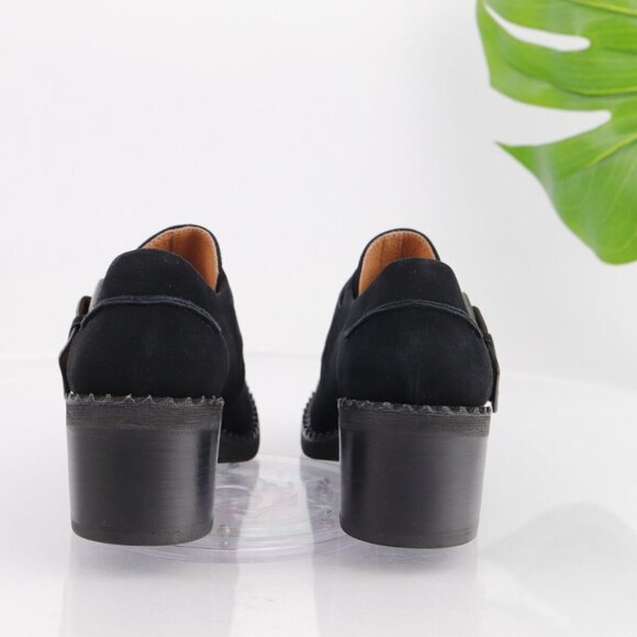 NEW GENTLE SOULS Bestie Suede Shooties black for women 663mn - Picture 11 of 13